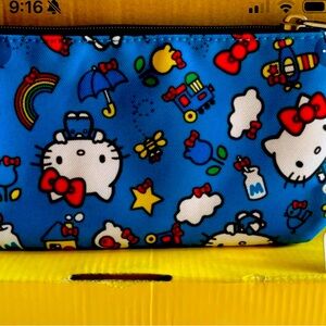 Hello Kitty Blue and Red Bag with Playful Design Loungefly